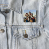 Italiaans ombudsman, 1835 vierkante button 5,1 cm (In situ)