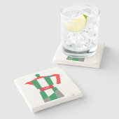 Italiaans onderzetter van Moka-koffie/caffè (Zijkant)