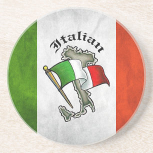 Italiaans Onderzetter voor de Drink van zandsteen