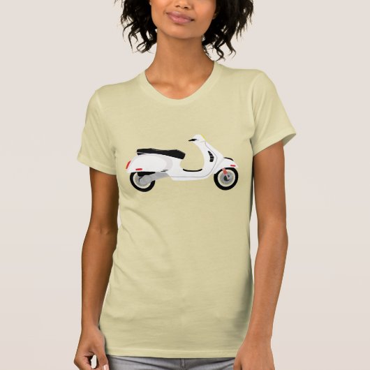 Italiaans ontwerp van scooter t-shirt (Voorkant)