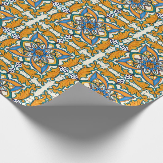 Italiaans ontwerp van tegel cadeaupapier (Hoek)