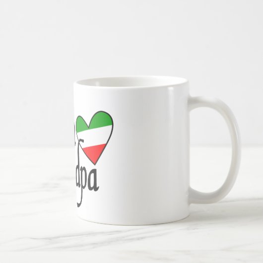 Italiaans opa Tshirt Koffiemok (Rechts)