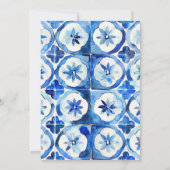 Italiaans Oranje Waterverf Baby shower Kaart (Achterkant)