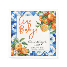 Italiaans Oranje Waterverf Baby shower