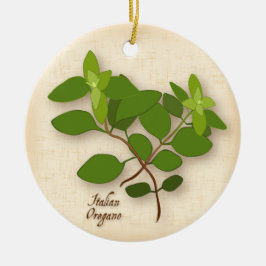 Italiaans Oregano Herb Ceramic Ornament