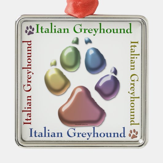 Italiaans Ornament Greyhound (Voorkant)