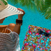  ITALIAANS ORNAMENTAL BEACH TOWEL