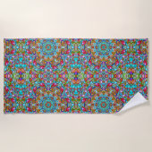  ITALIAANS ORNAMENTAL BEACH TOWEL STRANDLAKEN (Voorkant)