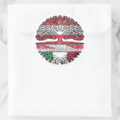 Italiaans Österreichisch Österreich Baum Ronde Sticker (Tas)