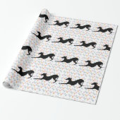 Italiaans paaspaaspapier, honden cadeaupapier (Uitgerold)