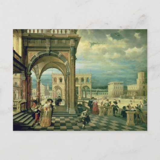 Italiaans paleis, 1623 briefkaart (Voorkant)