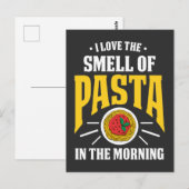 Italiaans pastei Spaghetti Noodles Food Briefkaart (Voorkant / Achterkant)