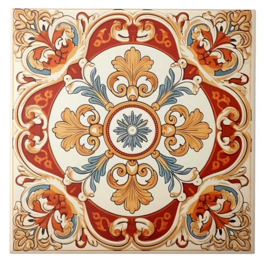 Italiaans patroon Tegeltje (Voorkant)