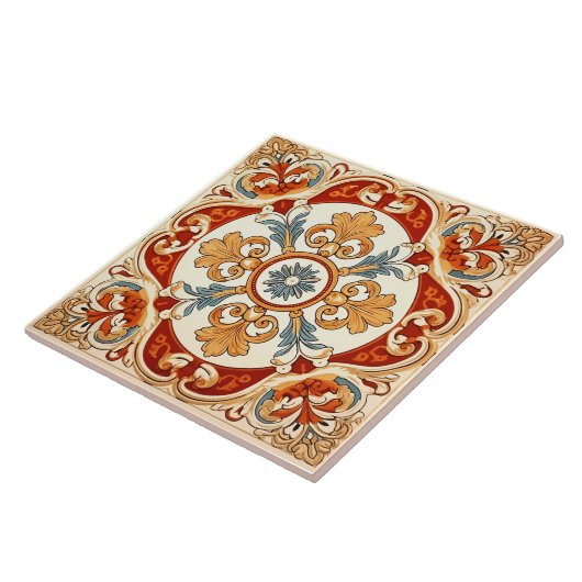  Italiaans patroon Tegeltje (Zijkant)