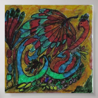Italiaans Peacock NJoy Poster