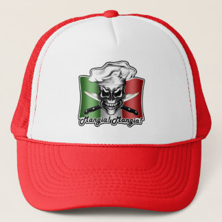 Italiaans Pet van de Chef Skull: Mangia. Mangia.