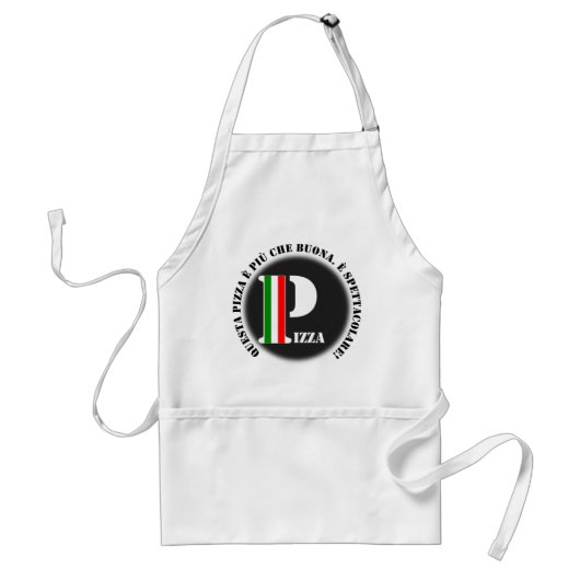 ITALIAANS PIZZA CHEFS APRON STANDAARD SCHORT (Voorkant)