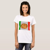 ITALIAANS PIZZA DAMES BASIS T-SHIRT (Voorkant volledig)