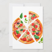 Italiaans Pizza Party Slice Baby shower Spel Kaart (Achterkant)