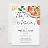 Italiaans Pizza repetitie diner Casual Dat is Amor Kaart (Voorkant)