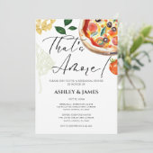 Italiaans Pizza repetitie diner Casual Dat is Amor Kaart (Staand voorkant)