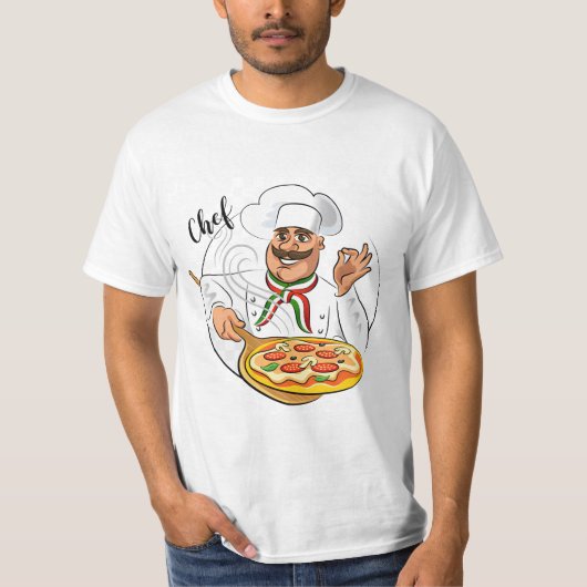 Italiaans pizza-shirt t-shirt (Voorkant)