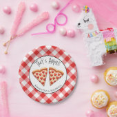 Italiaans pizzafeest serviesgoed papieren bordje (Feest)
