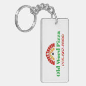 Italiaans pizzarestaurant sleutelhanger (Voorkant Links)