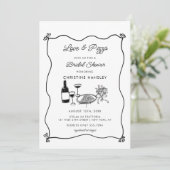 Italiaans Pizzeria Modern Vrijgezellenfeest Kaart (Staand voorkant)