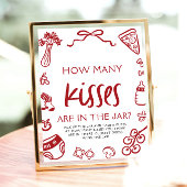 Italiaans Pizzeria Raad eens hoeveel kussen Baby s Poster