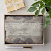  Italiaans Plafond Bourgogne Bloemen Decoupage Tissuepapier (Geschenk)