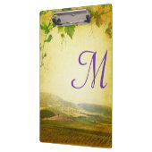 Italiaans platteland Monogram Initiaal Clip Board Klembord (Links)
