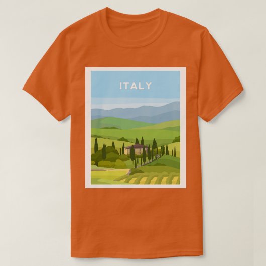 Italiaans platteland t-shirt (Design voorkant)