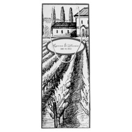 Italiaans platteland  wijngaard bruiloft wijn cadeautas