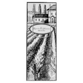 Italiaans platteland  wijngaard bruiloft wijn cadeautas (Voorkant)