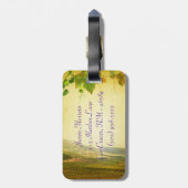 Italiaans platteland wijnmakerij Monogram Bagagela Bagagelabel (Achterkant verticaal)