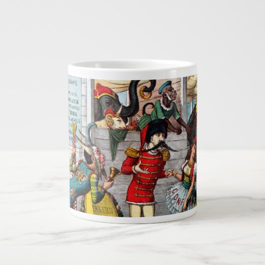 italiaans politiek Cartoon van circusartiesten Grote Koffiekop (Voorkant)