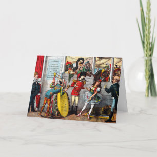 italiaans politiek Cartoon van circusartiesten Kaart