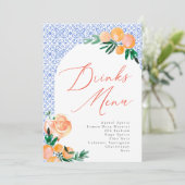 Italiaans Positano Aperol Spritz bruiloft Drinken  Menu (Staand voorkant)