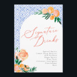 Italiaans Positano Aperol Spritz Signature Drinken Menu<br><div class="desc">Italiaans Positano Aperol Spritz Handtekening Drinken Menu</div>