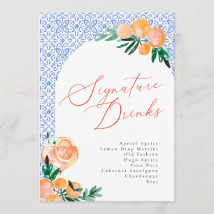 Italiaans Positano Aperol Spritz Signature Drinken Menu