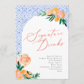 Italiaans Positano Aperol Spritz Signature Drinken Menu (Voorkant)