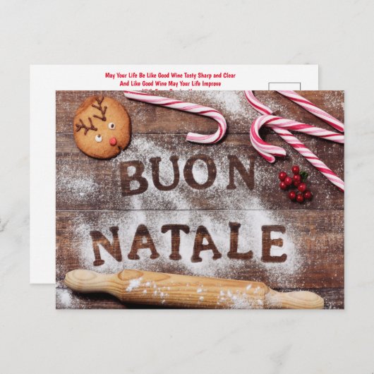 Italiaans Post Kaart (Voorkant / Achterkant)