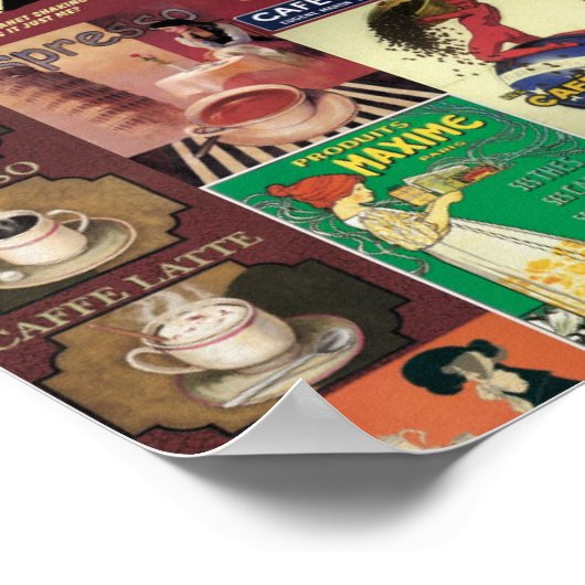  Italiaans Poster-Coffee Cafe Poster (Hoek)