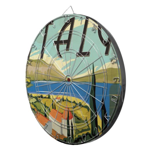  Italiaans Poster Dartbord (Voorkant Rechts)