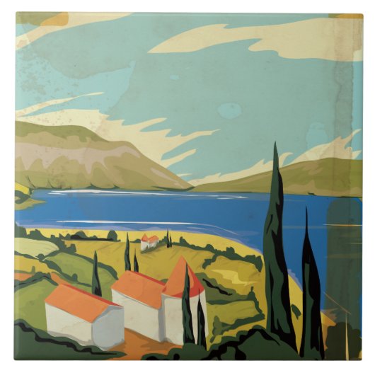  Italiaans Poster Tegeltje (Voorkant)