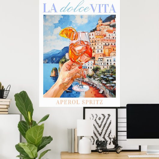 Italiaans Poster van Aperol Spritz (Thuiskantoor)