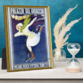  Italiaans poster van ijsschaatsen Fotoplaat (Zijkant)