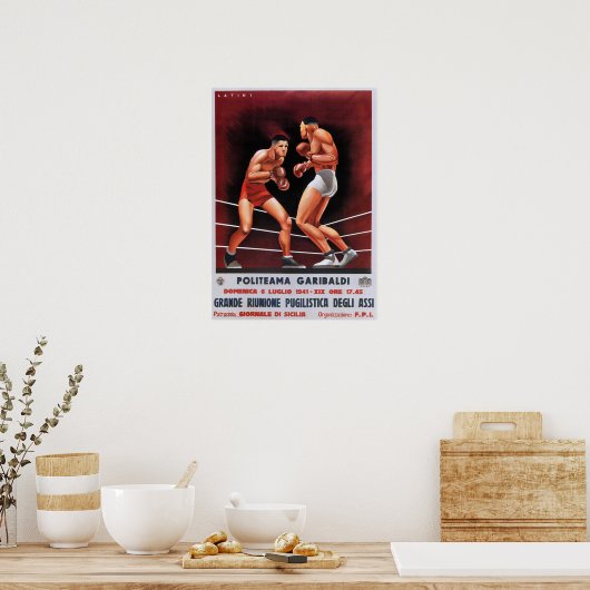  Italiaans Poster voor boxing (Keuken)