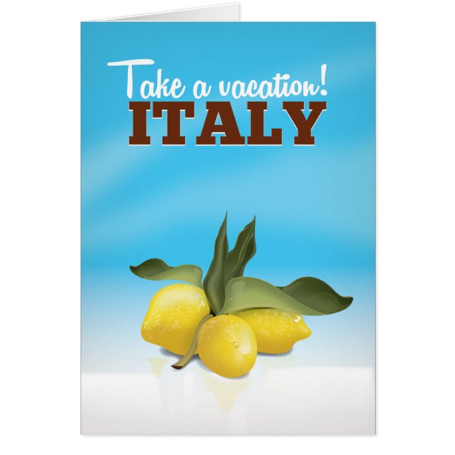 Italiaans poster voor het reizen met wijnstokken (Voorkant)